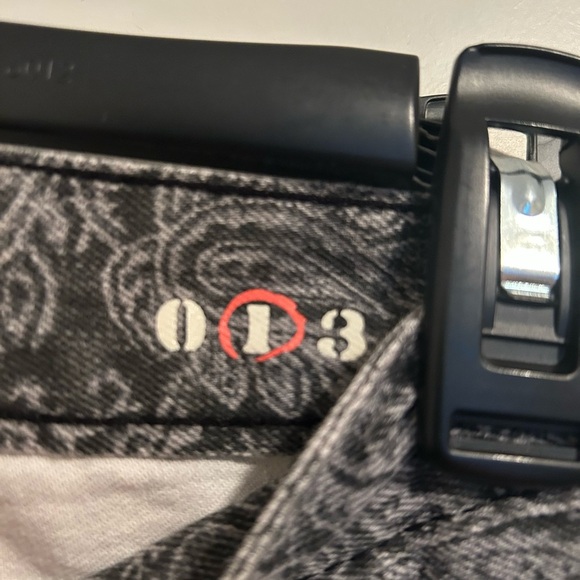 Y2K Billabong low rise boho grey and black patterned skinny jeans - Picture 4 of 7